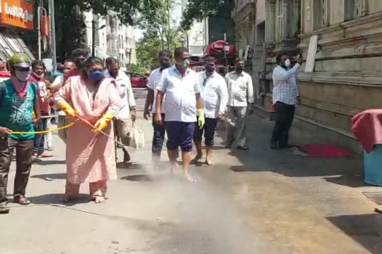 Vinayaka Temple was cleaned by Sowmya Reddy