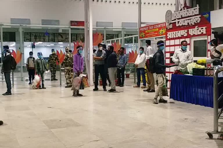 picture of ranchi airport changed due to lockdown