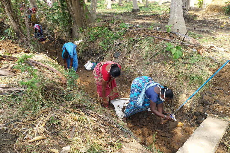 mgnregs works started in Konaseema