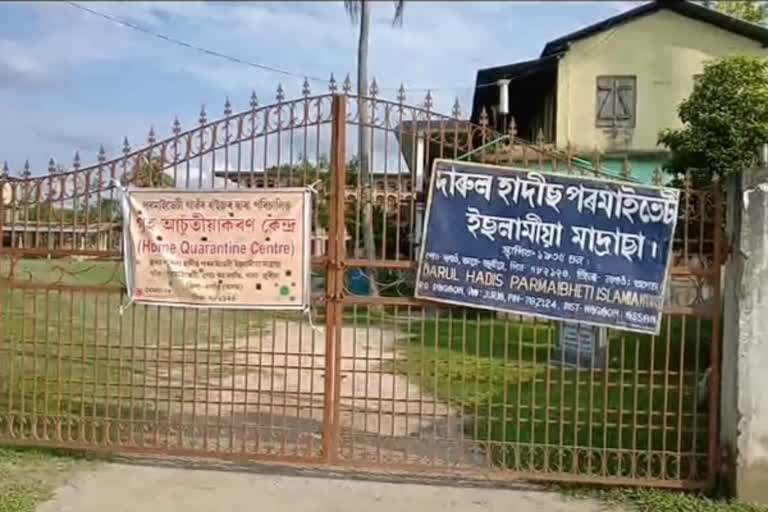 Home quarantine camp established by villagers of Dhing