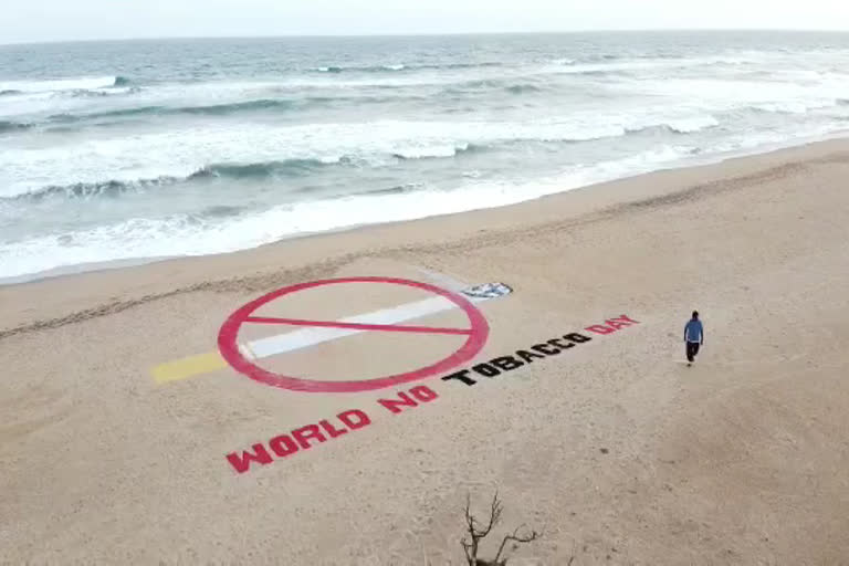 the-message-of-world-no-tobacco-day-in-the-sandart