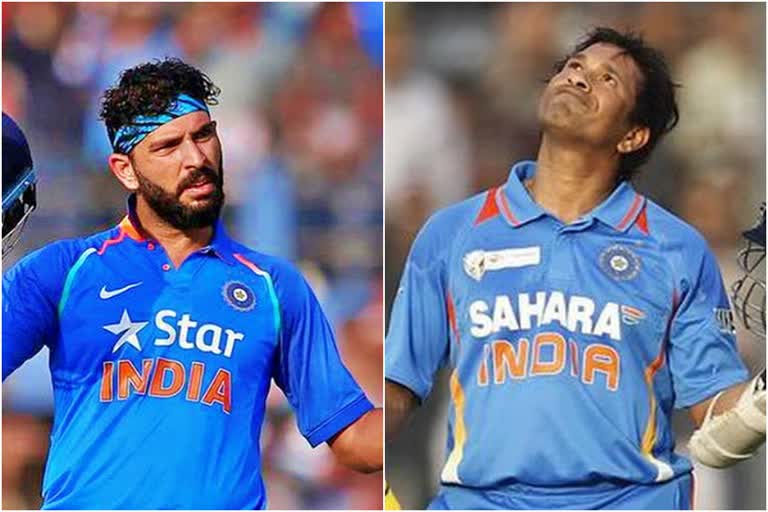 Yuvraj singh challenged sachin tendulkar to break his record