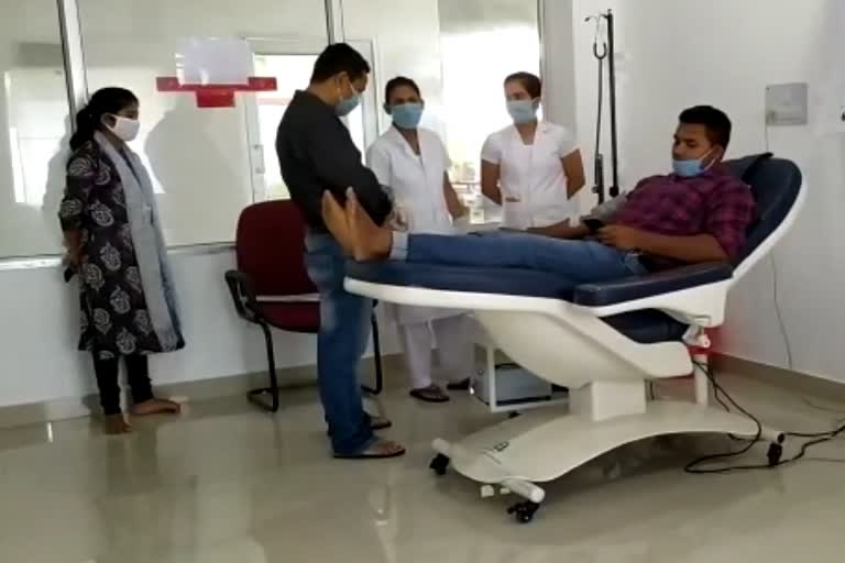 Blood donation camp at majuli assam etv bharat news