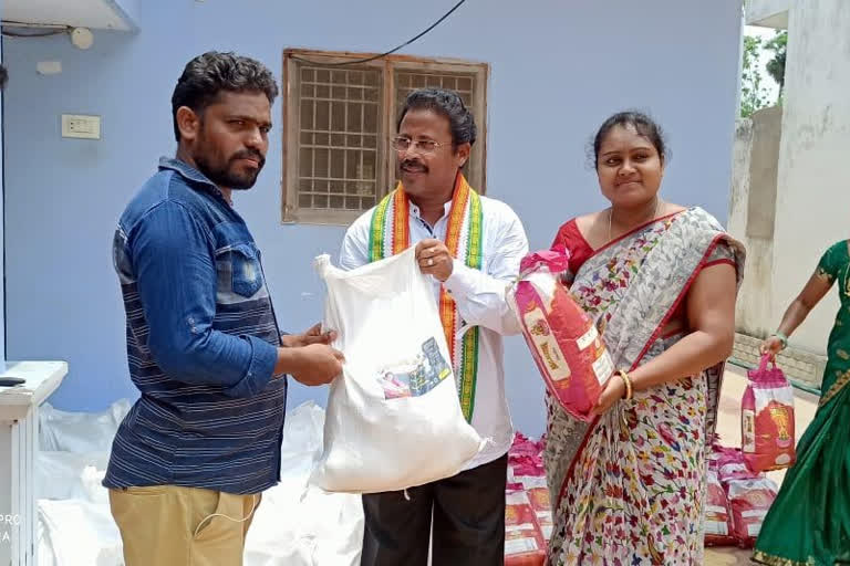 grossaries provided to velekars in vizianangaram dst chipurupalli