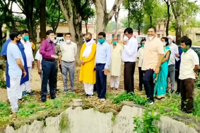 DC rahul kumar sinha visited Gandey Block