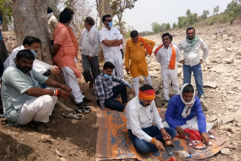 mla at bhoomi pujan