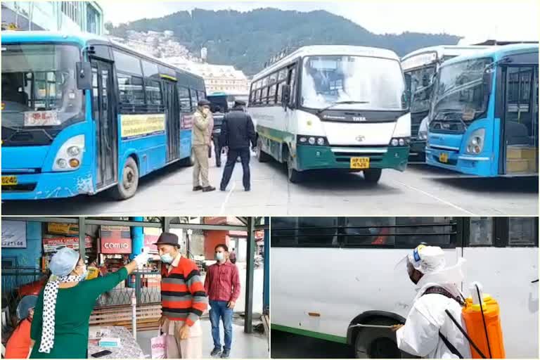 PRIVASTE AND GOVT BUS SERVICE START IN ALL OVER HIMACHAL