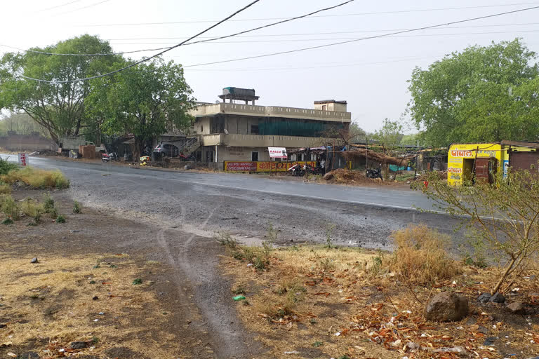 Sudden rain caused the weather to cool down in indore