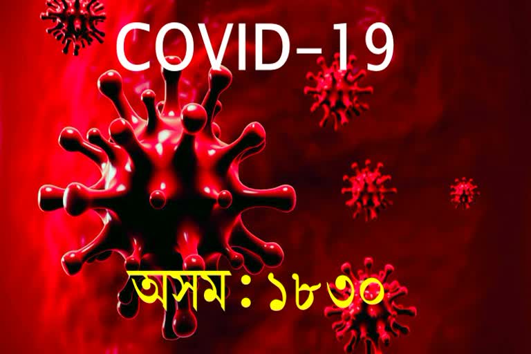 assam covid -19 positive case rose to 1830