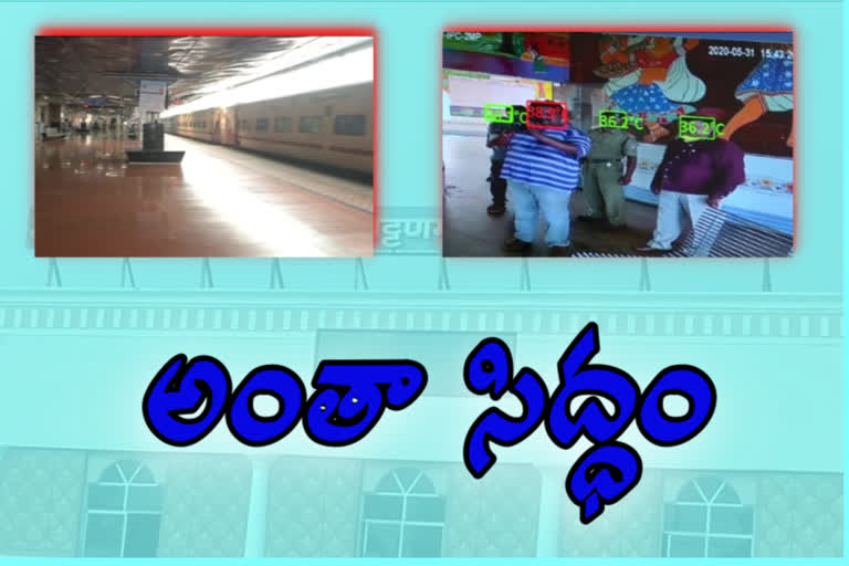 security measures taken to start trains in vishakapatnam railway station