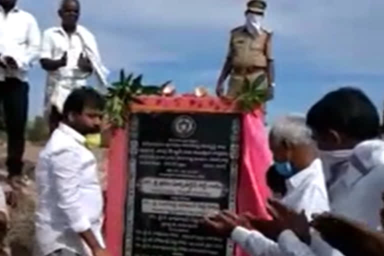 mla beeram harsha vardhan reddy laid foundation for development works