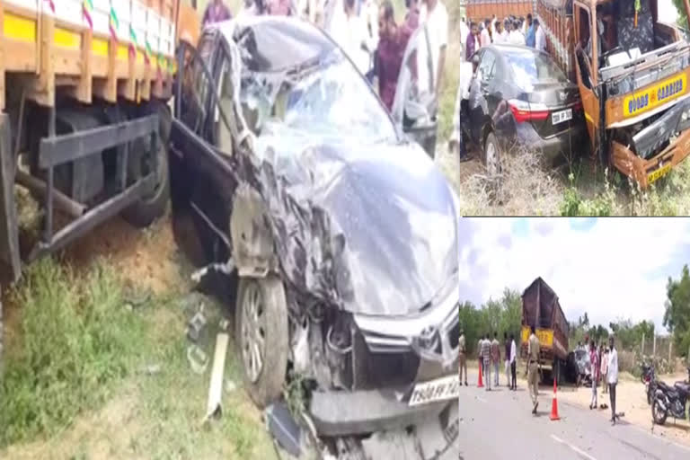 DCM & Car Accident in Yadadri Bhuvanagiri District