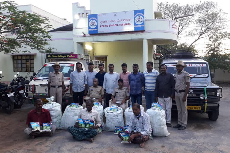 Arrest of three accused for selling fake sowing seed in Raichur