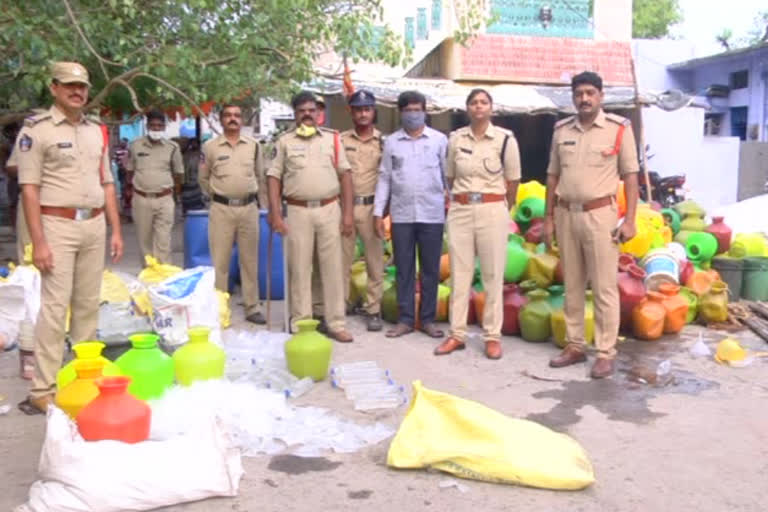 police take over local liquor at karnool