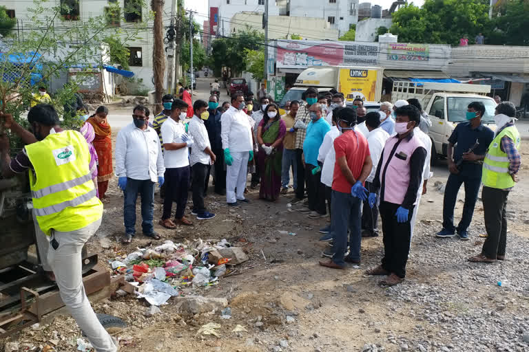 Sherlingampalli MLA Arikapudi Gandhi Attend Pattana Pragati Program At Alwin colony in Kukatpally