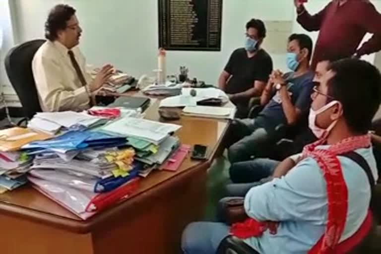 veer lachit sena assam warned manager of panbajar apex bank