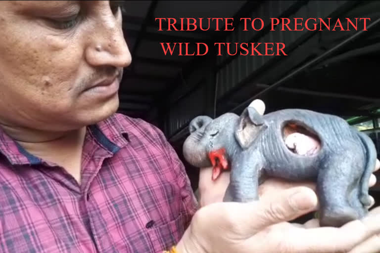 Kerala pregnant wild tusker