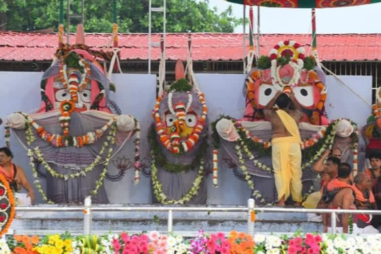 Lord Jagannth's bathing rituals held in Odisha