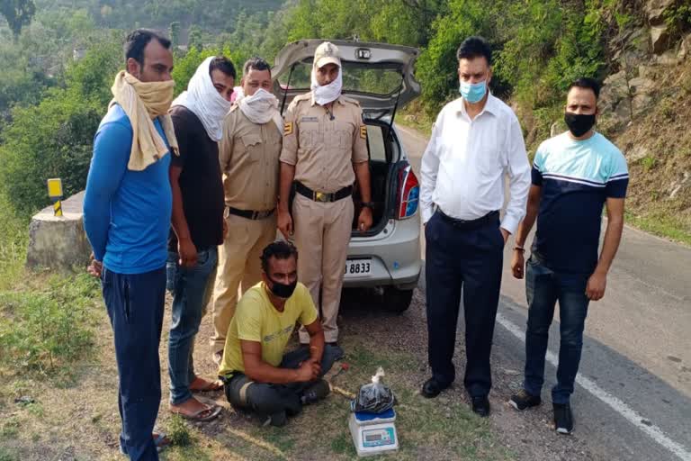 1 kg 93 grams hashish recovered in kuddi bilaspur