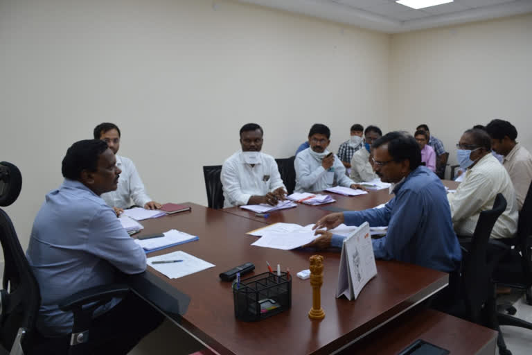 siddipeta collector review meeting