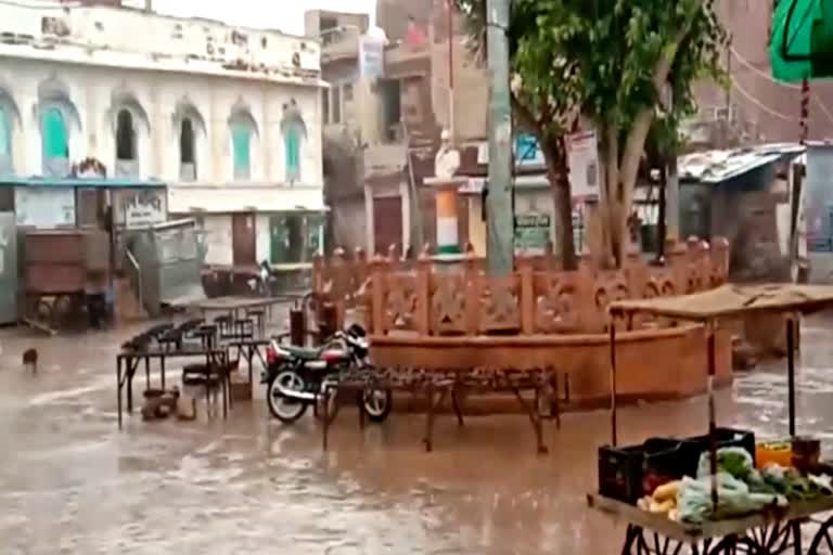 rain news of pokran, jaisalmer news, जैसलेमर की खबरें, पोकरण में बारिश