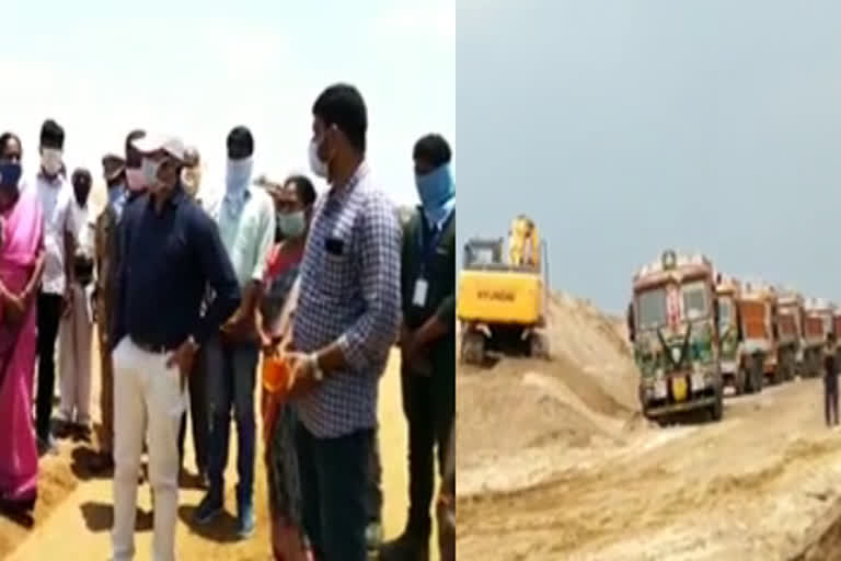 Mahadevapur Mandal is a collector of sand quarries in the Godavari coastal area