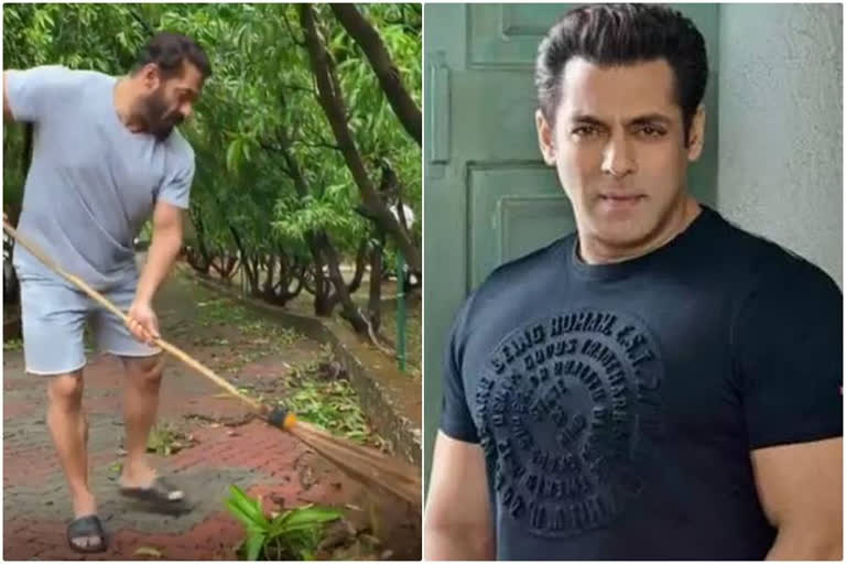 world environment day salman khan cleaning the streets with lulia