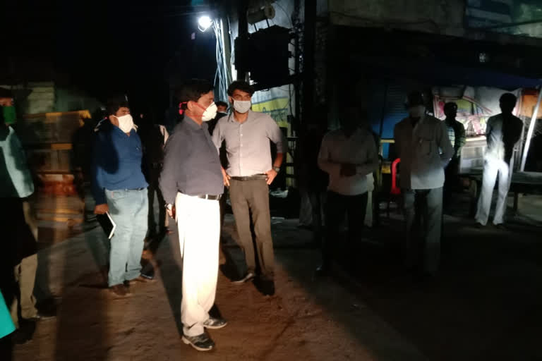 collector Shilendra Singh inspected containment area