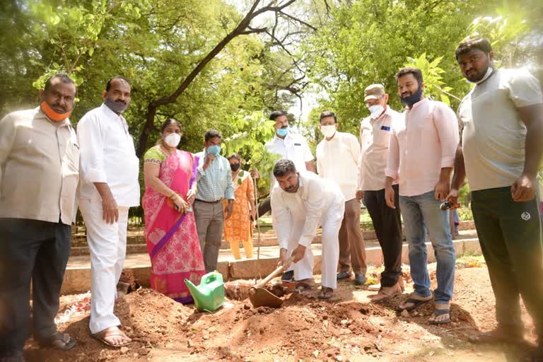 musheerabad mla muta gopal Planted the plant in hyderabad