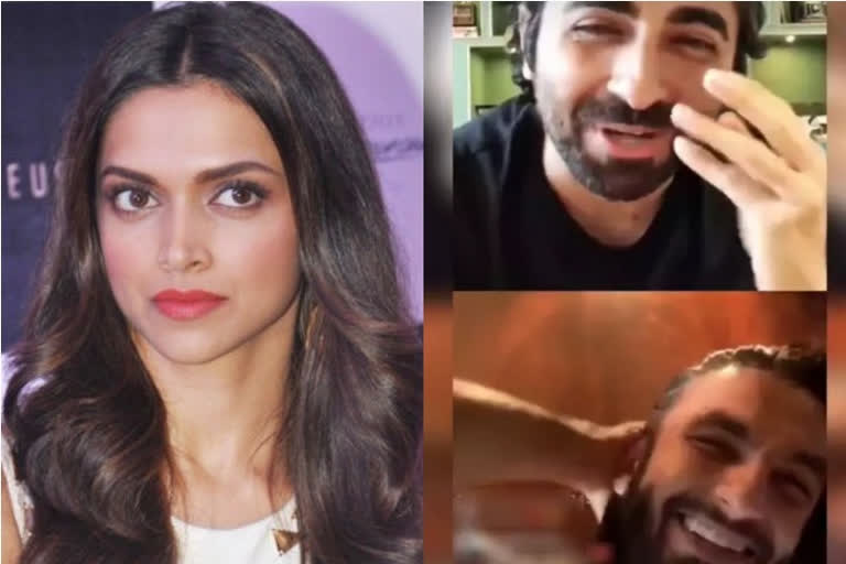 Ayushmann, Ranveer's 'loud' chat cut short by 'angry' Deepika