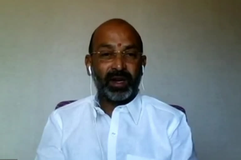 bjp state president bandi sanjay speak on modi one year ruling