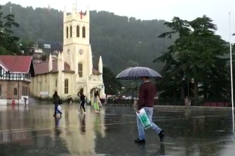 Rain in Shimla