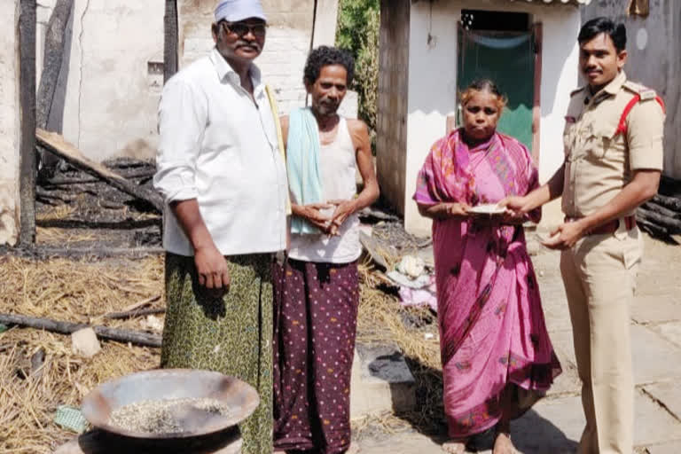 si help for  fire victims  in nagagedda