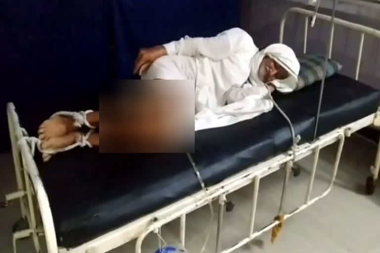 old man hostage issue in shajapur hospital