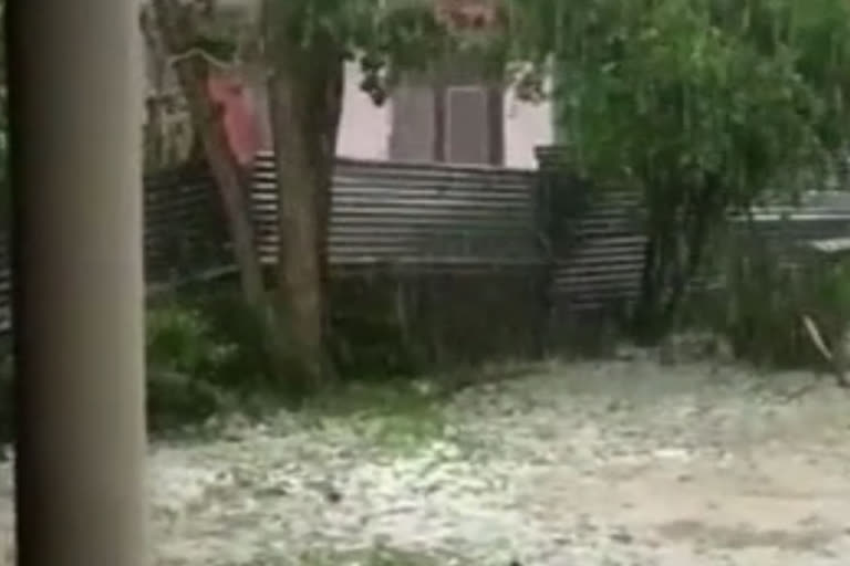 Hailstorm hits