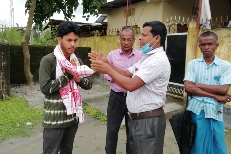 nurnabi azad from jania secured distinction in the hslc exam of 2020