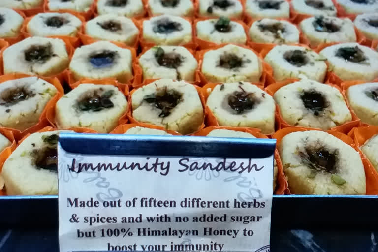 Sandesh made of 15 herbal ingredients