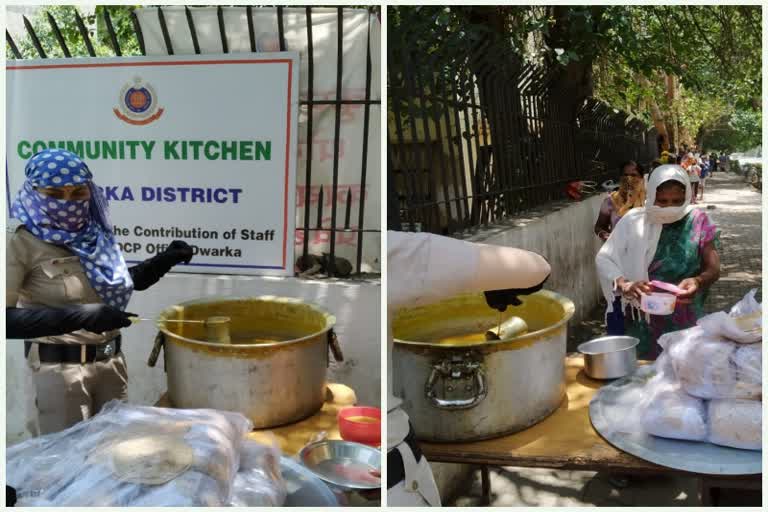 community kitchen events at dwarka dcp office during sunday