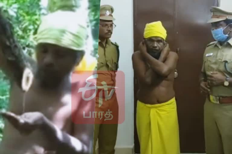 சதுரகிரி மலைக்கு அத்துமீறி நுழைந்த இருவர்