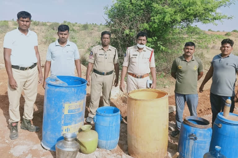 Police raids on wine manufacturing Plants in ananthapuram district