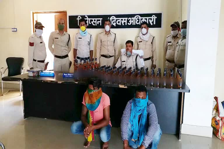 two accused arrested for smuggling liquor