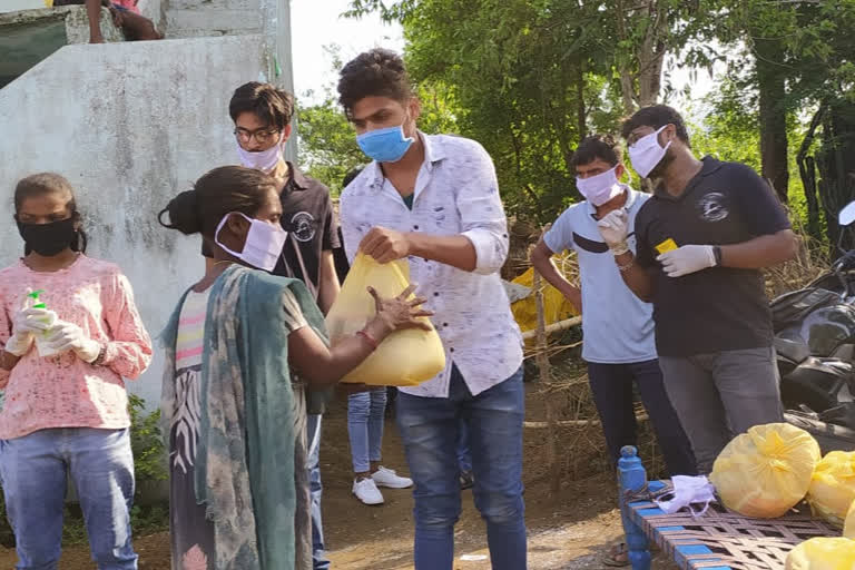 stand for the people institution distributes grossaries to tribals in srikakulam dst