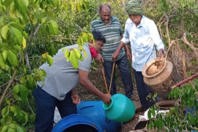 Police attack on wine manufacturing plants in prakasam district