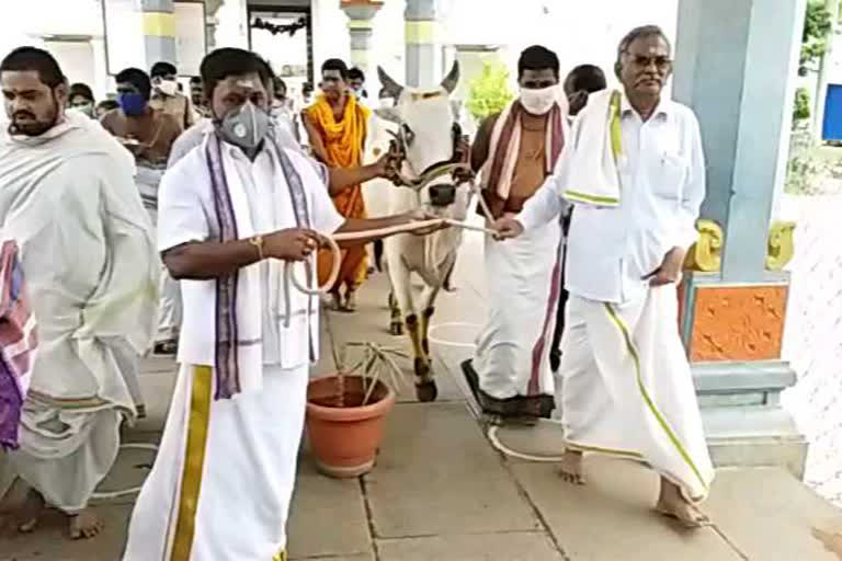 Special worship at Mahanandi Temple