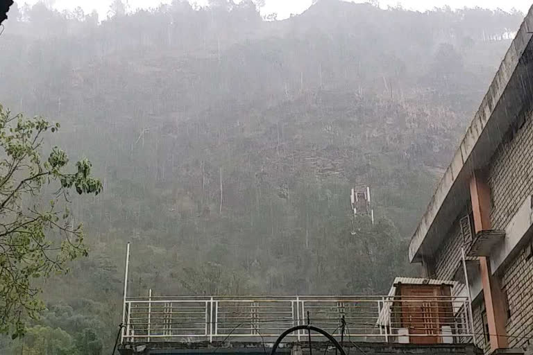 Heavy rain in Rampur