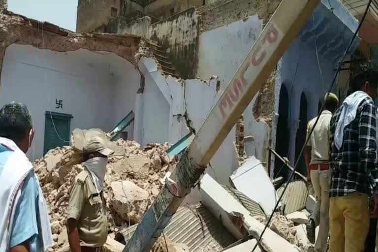 building collapsed in Taranagar, तारानगर न्यूज