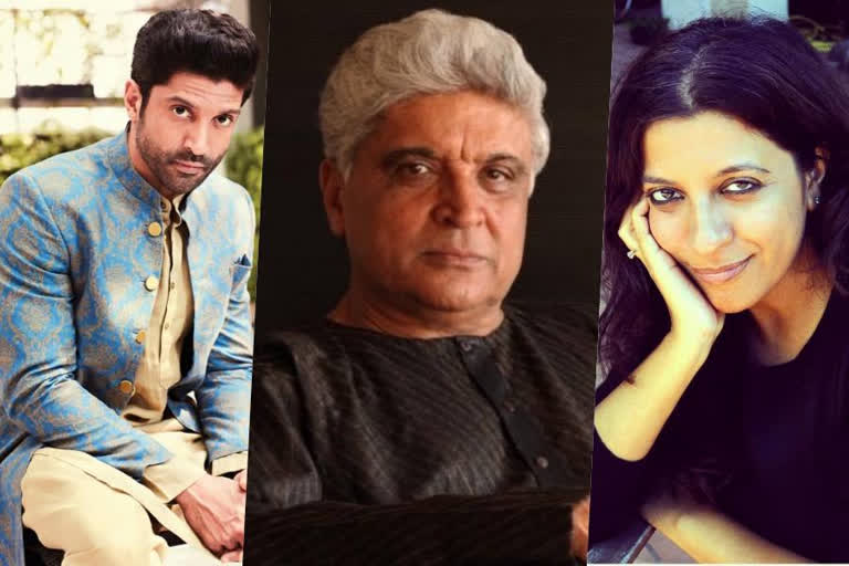 javed akhtar, farhan akhtar, zoya akhtar, ETVbharat