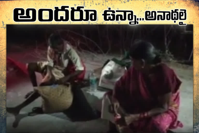 old parents facing problems in lockdown even they have big family in nellore dst