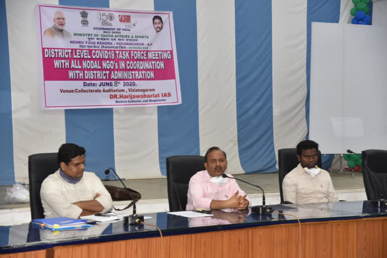 vizianagaram collector meeting with officers and organisations