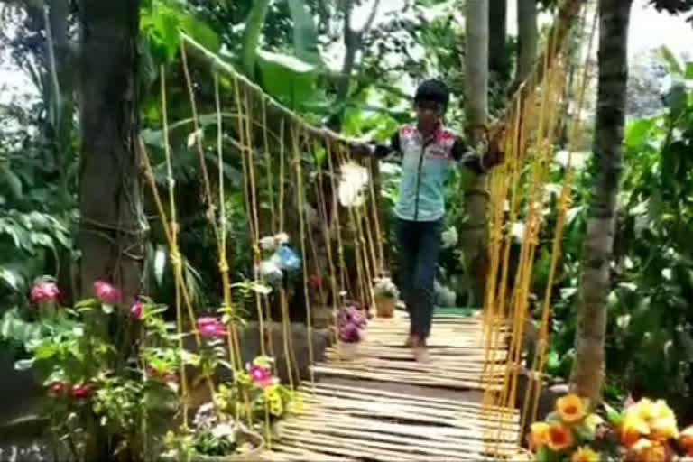 Karnataka man creates a park out of waste materials